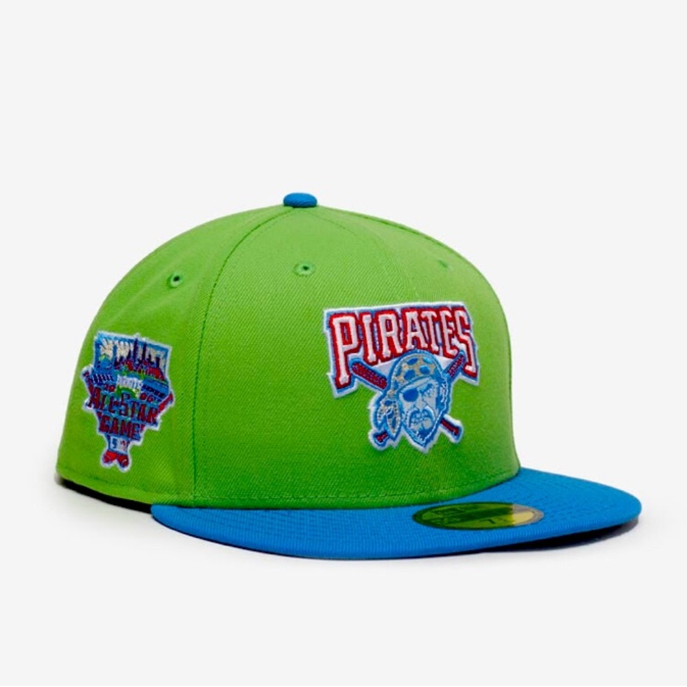 59Fifty Pittsburgh Pirates Quarter Water Fitted Hat Size 7 5/8